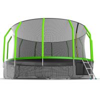 Батут EVO JUMP Cosmo 16ft (Green) с нижней сеткой